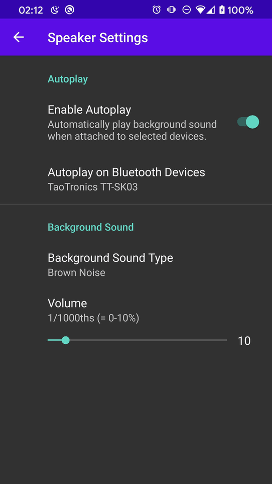 Speaker screenshot