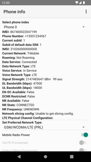 Network screenshot