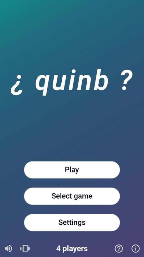 Quinb: 4 players reaction game screenshot