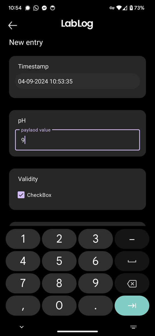 LabLog screenshot