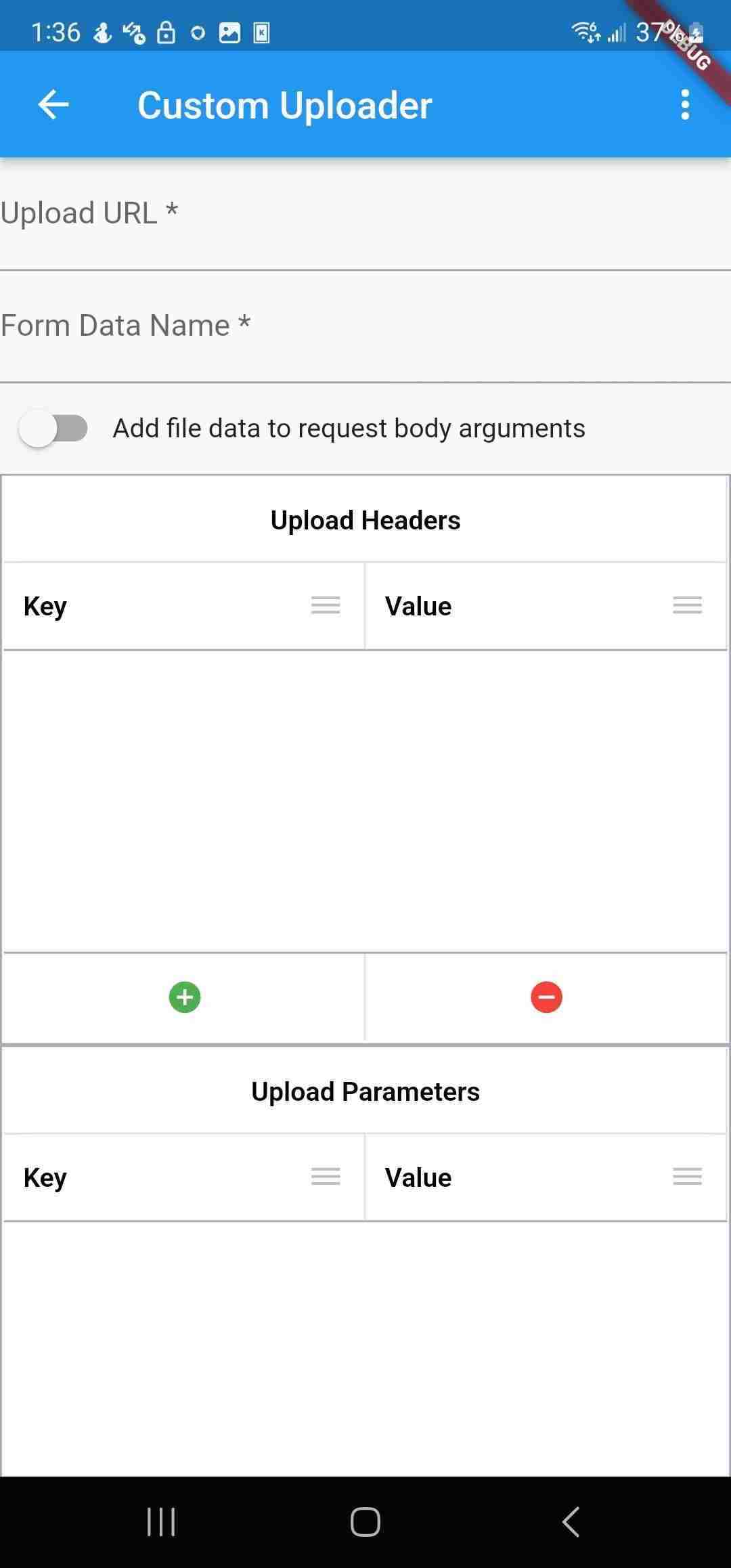 Custom Uploader screenshot