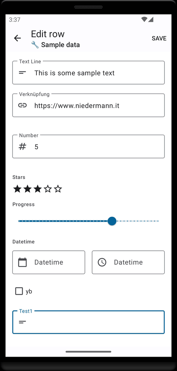 Nextcloud Tables screenshot