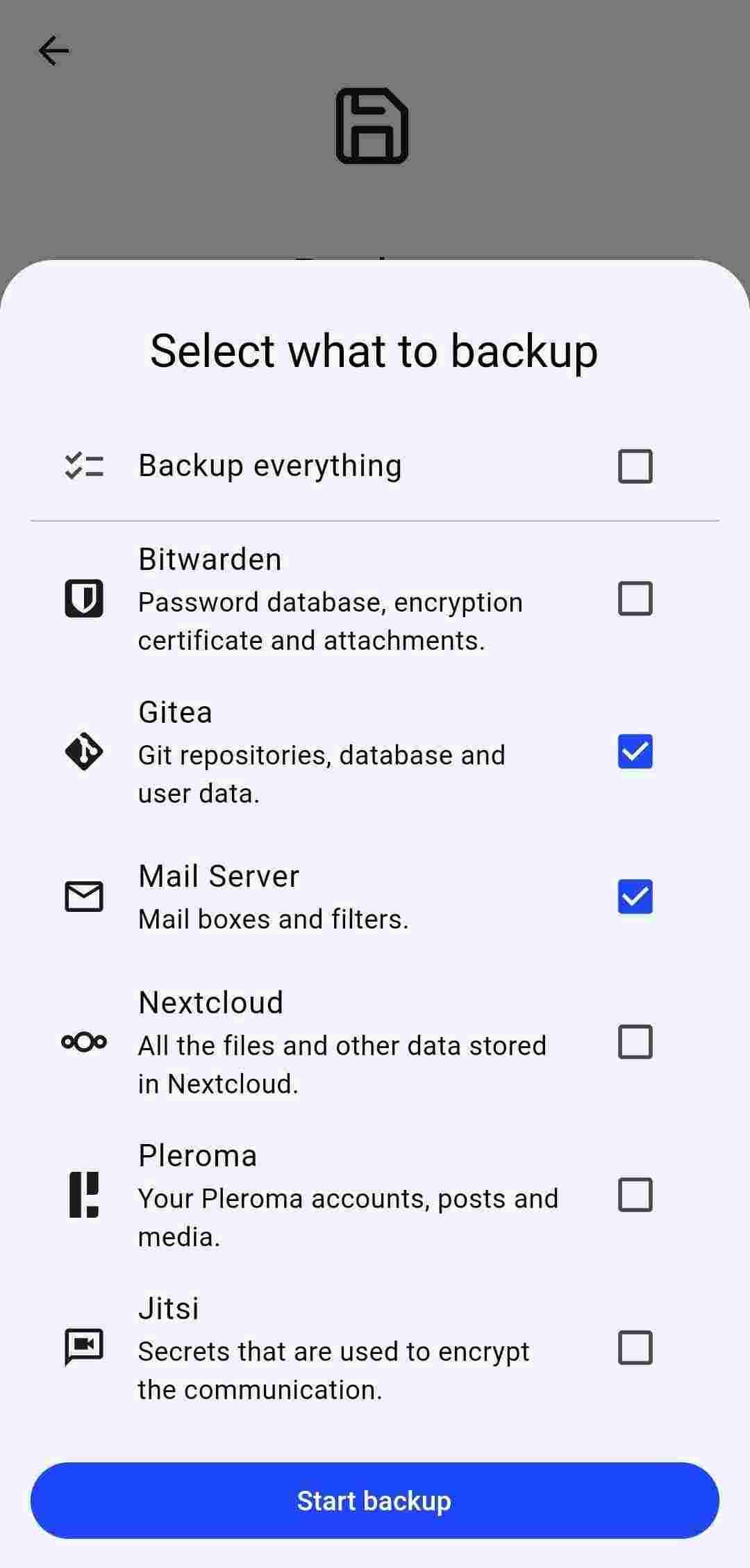 SelfPrivacy screenshot