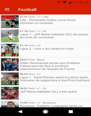 Equipe RSS screenshot