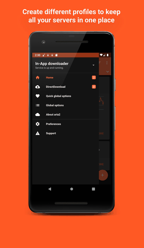 Aria2App screenshot