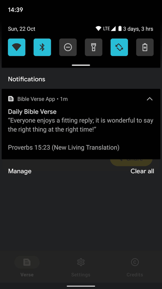 Bible Verse App screenshot