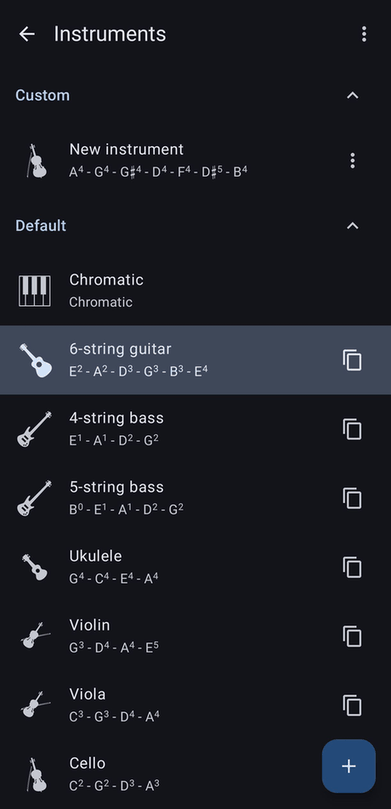 Tuner screenshot