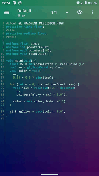 Shader Editor screenshot