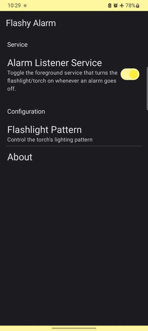 Flashy Alarm screenshot