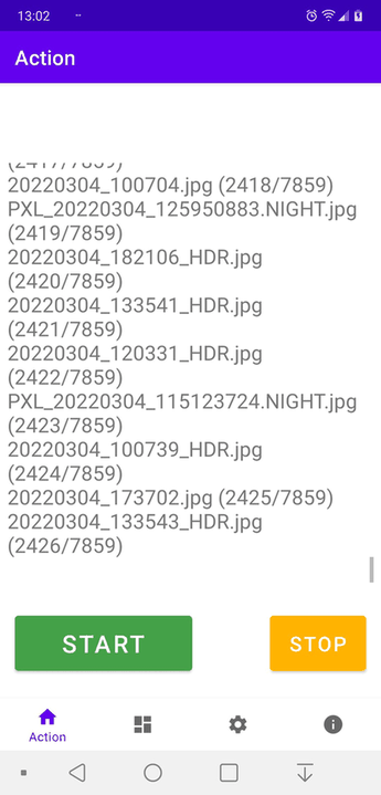 Camera Date Folders screenshot