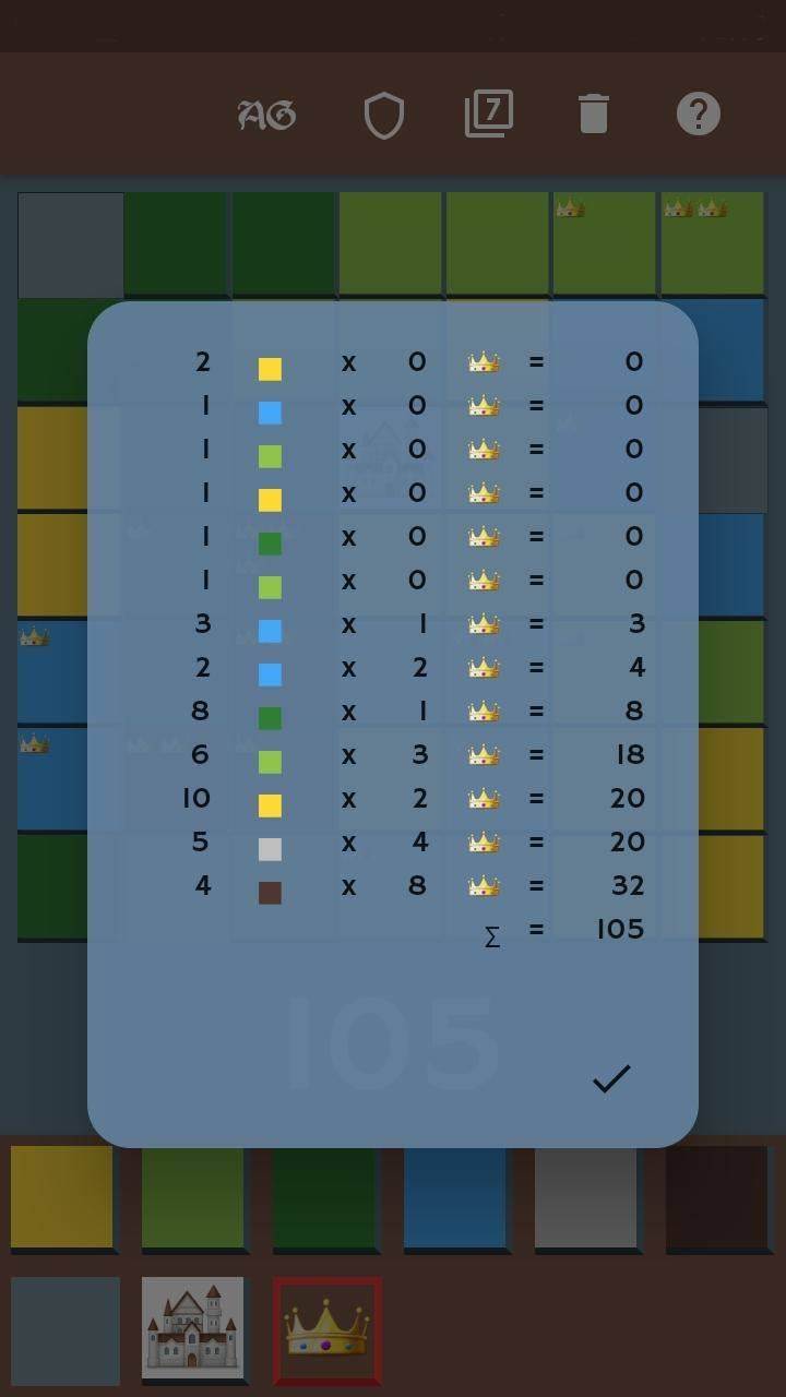 Kingdomino Score screenshot
