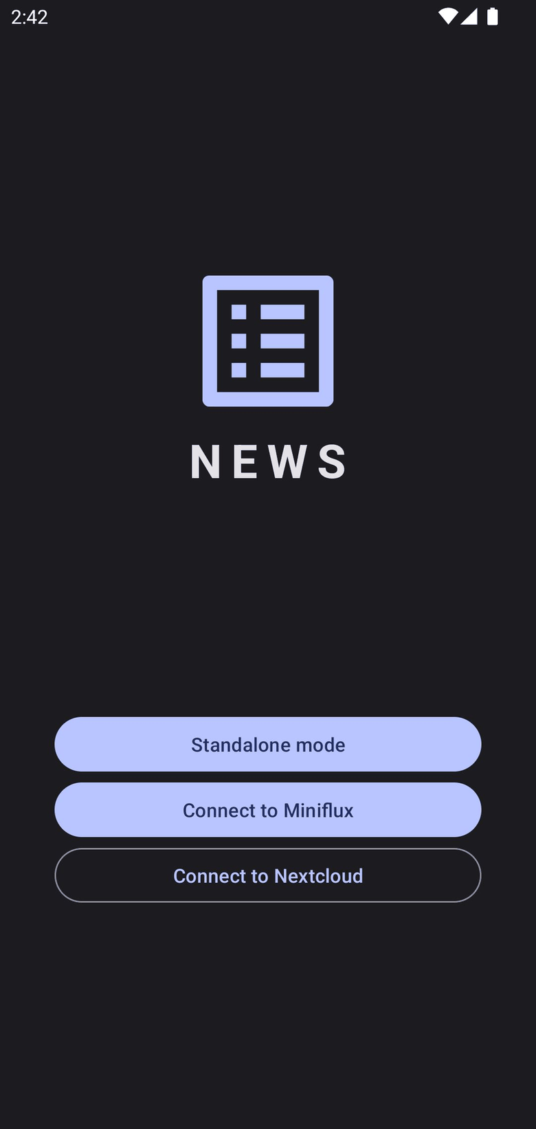 News screenshot