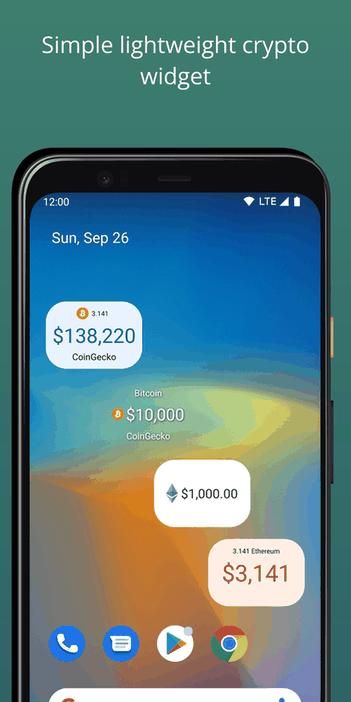 Simple Crypto Widget screenshot