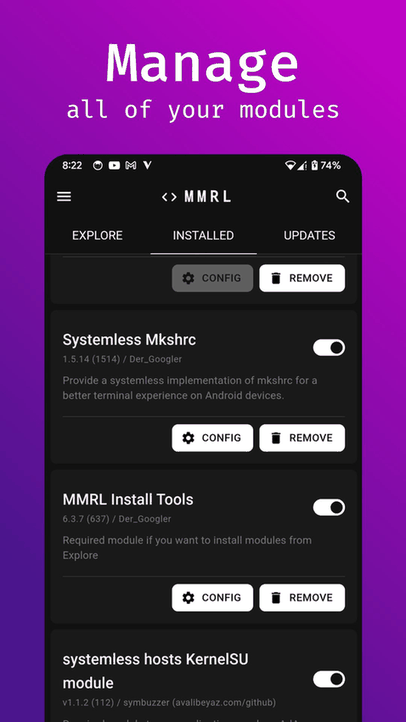 MMRL screenshot