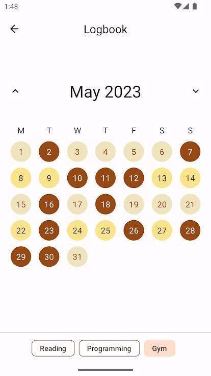 Habits screenshot