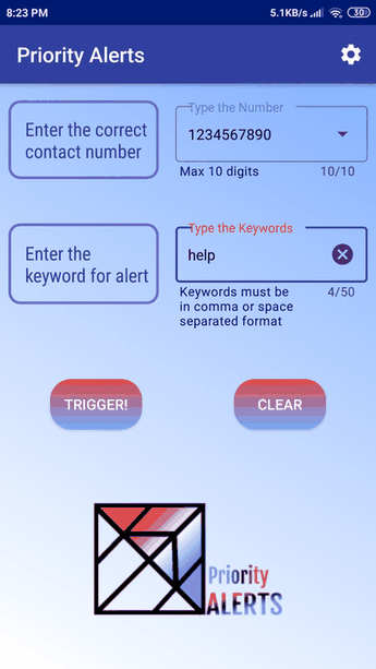 Priority Alerts screenshot