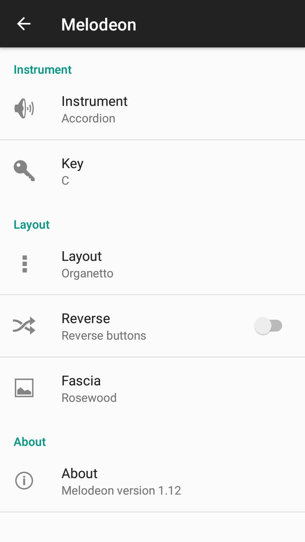 Melodeon screenshot