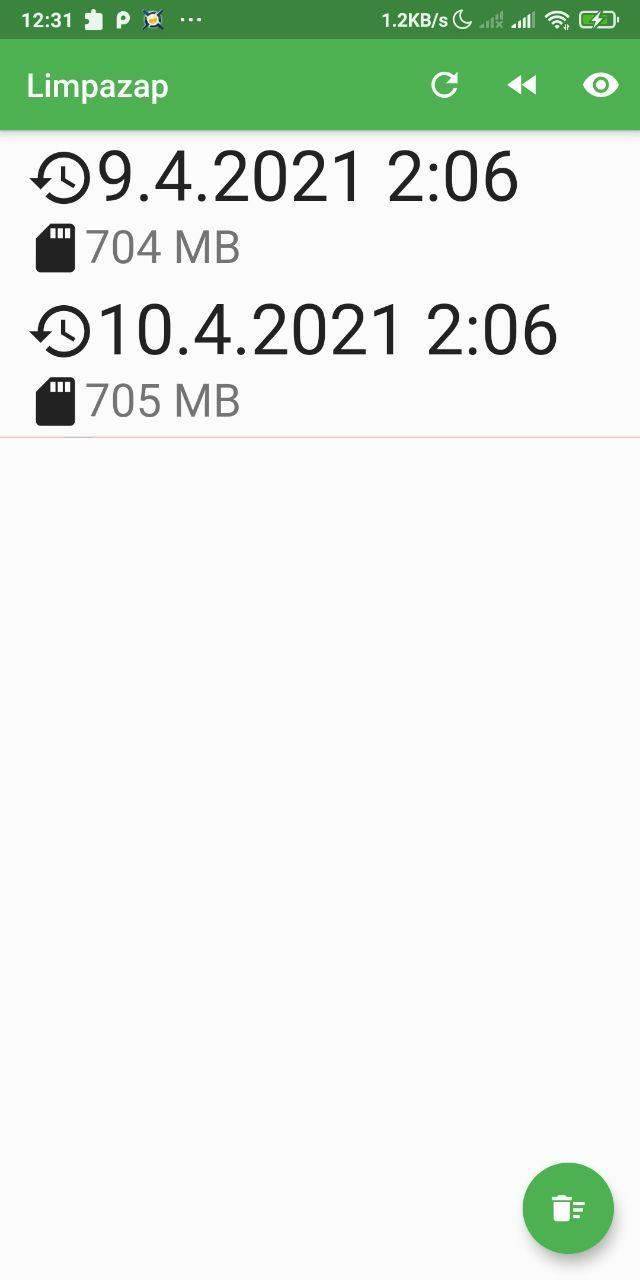 Limpazap screenshot