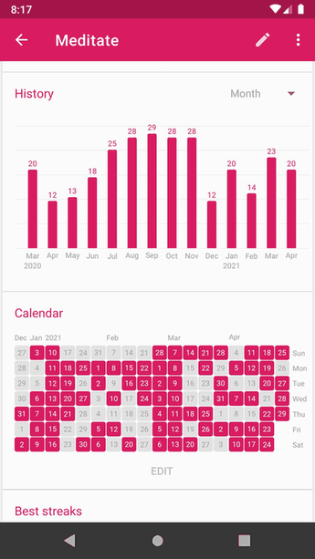 Loop Habit Tracker screenshot