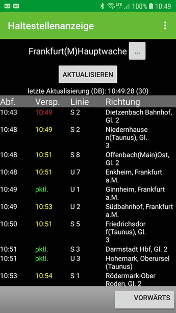 Haltestellenanzeige (Display Monitor) screenshot