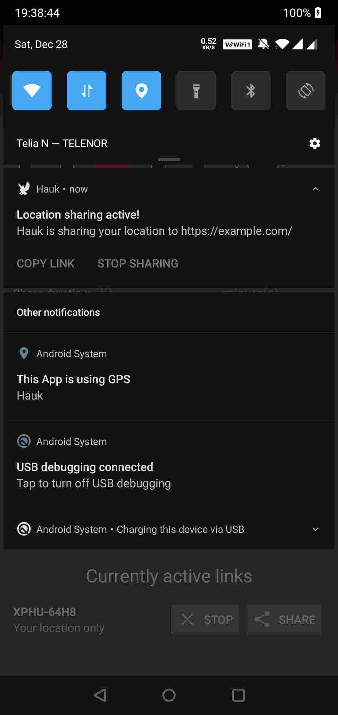 Hauk screenshot