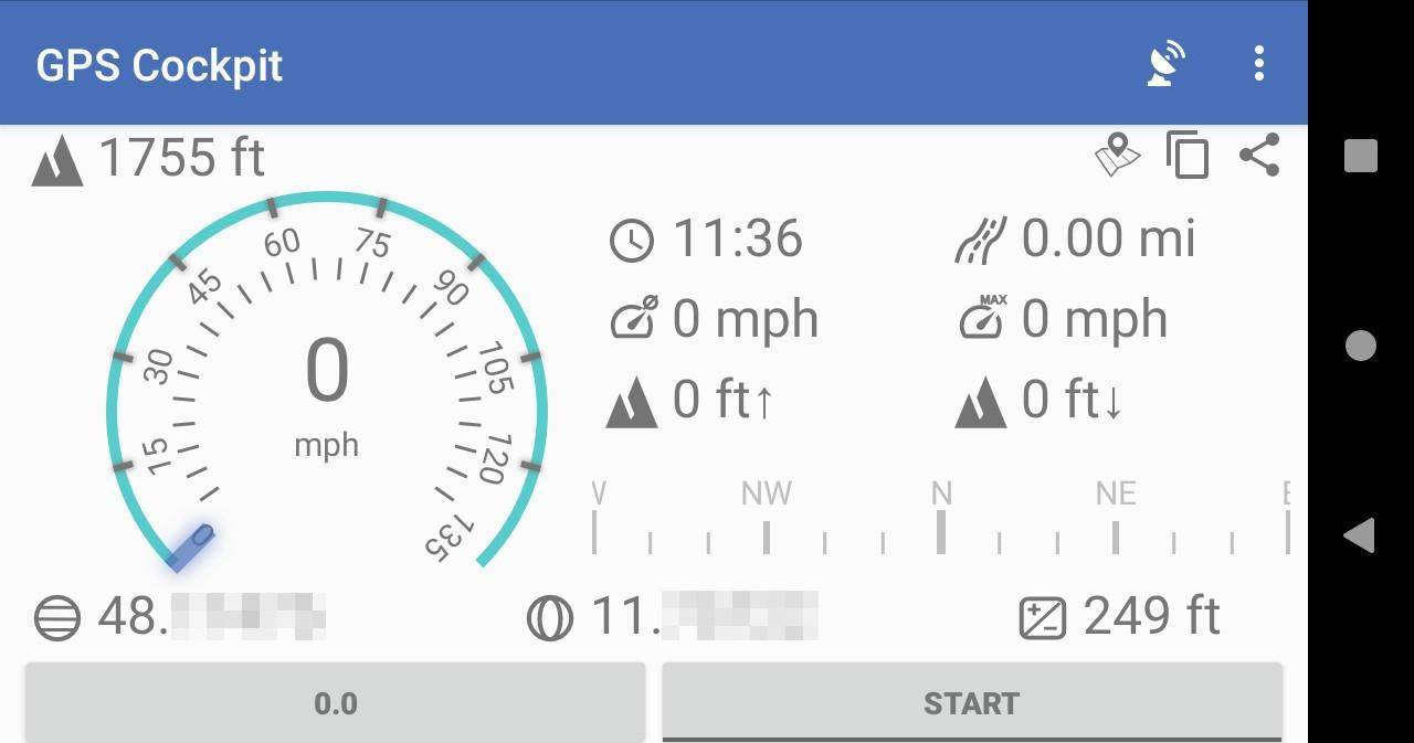 GPS Cockpit screenshot