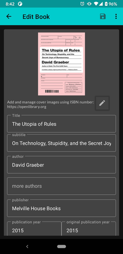 Badreads screenshot