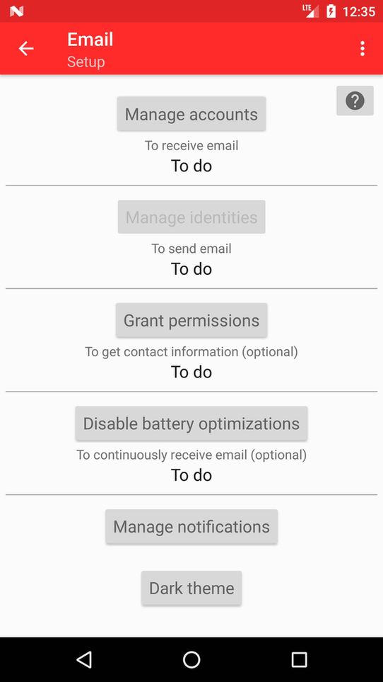 SimpleEmail screenshot