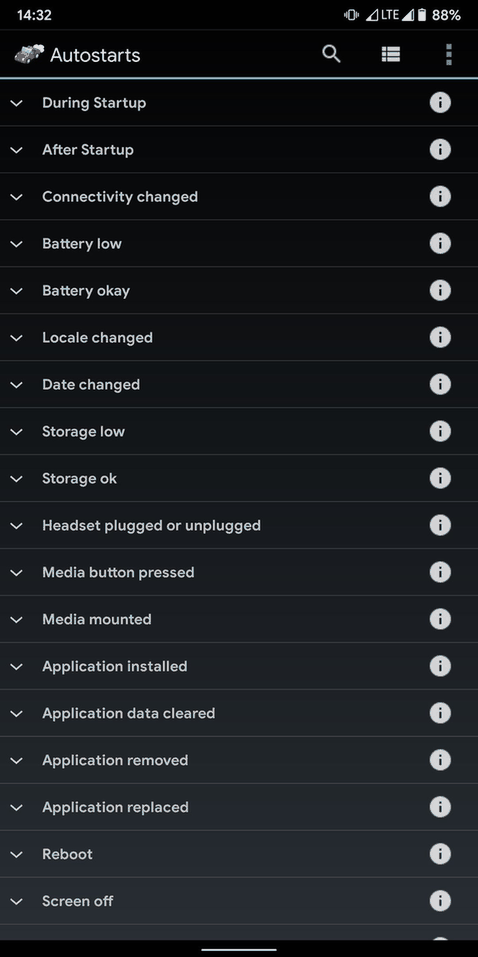 Autostarts screenshot
