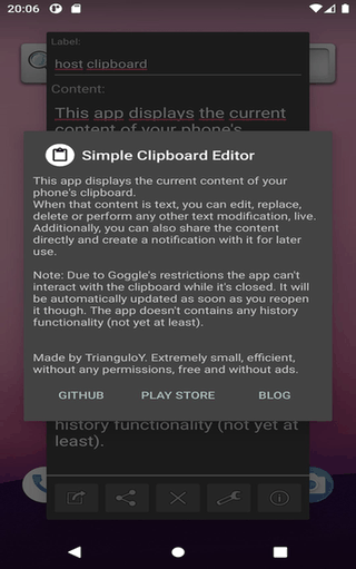 Simple Clipboard Editor screenshot
