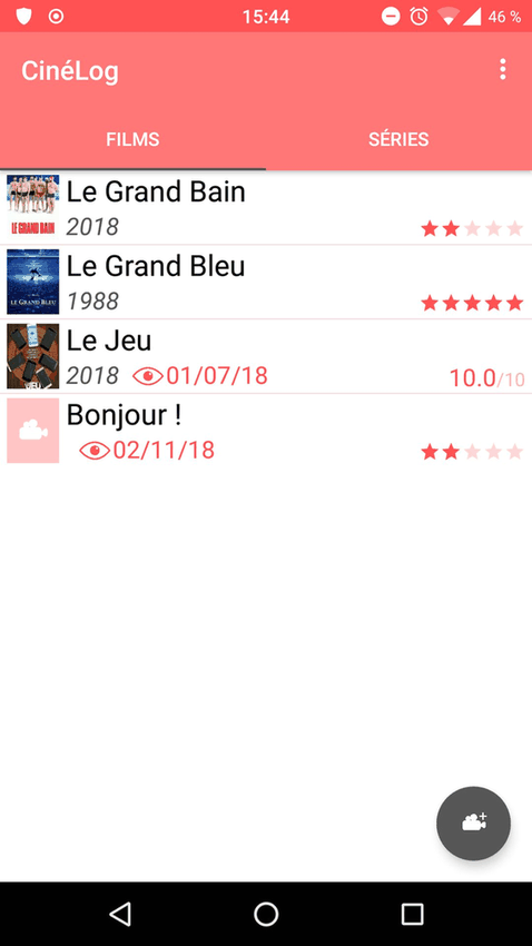 CineLog screenshot