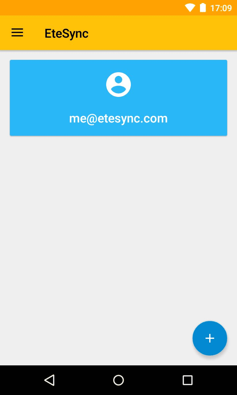 EteSync screenshot