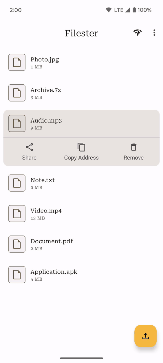 Filester screenshot