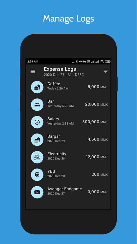 Pro Expense screenshot