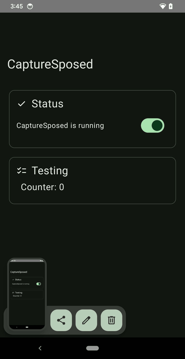 CaptureSposed screenshot