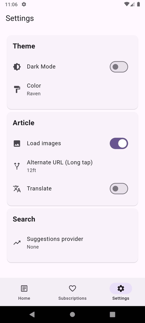 Raven screenshot
