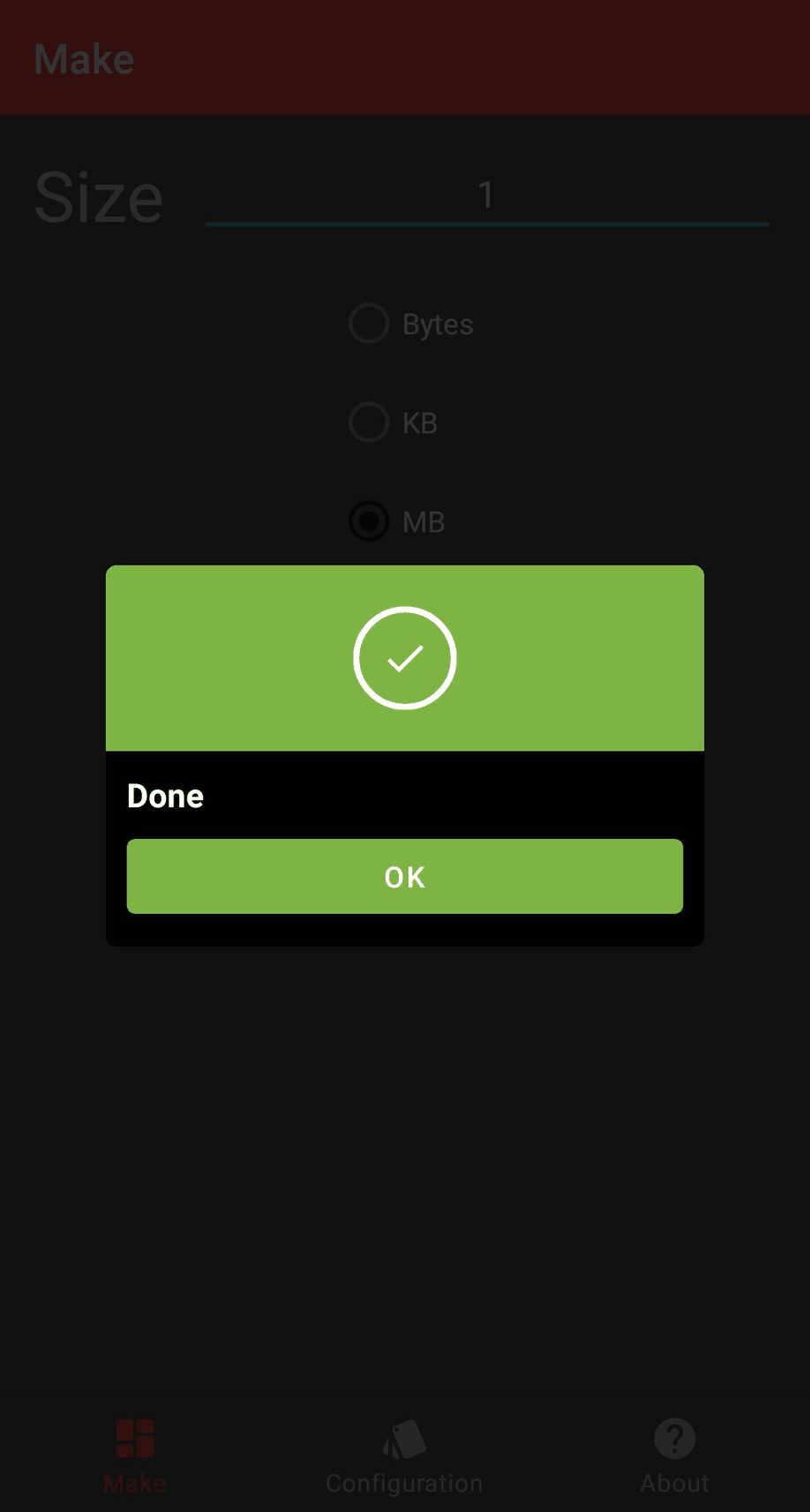 RandomFileMaker screenshot