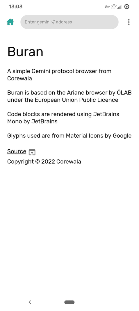 Buran screenshot