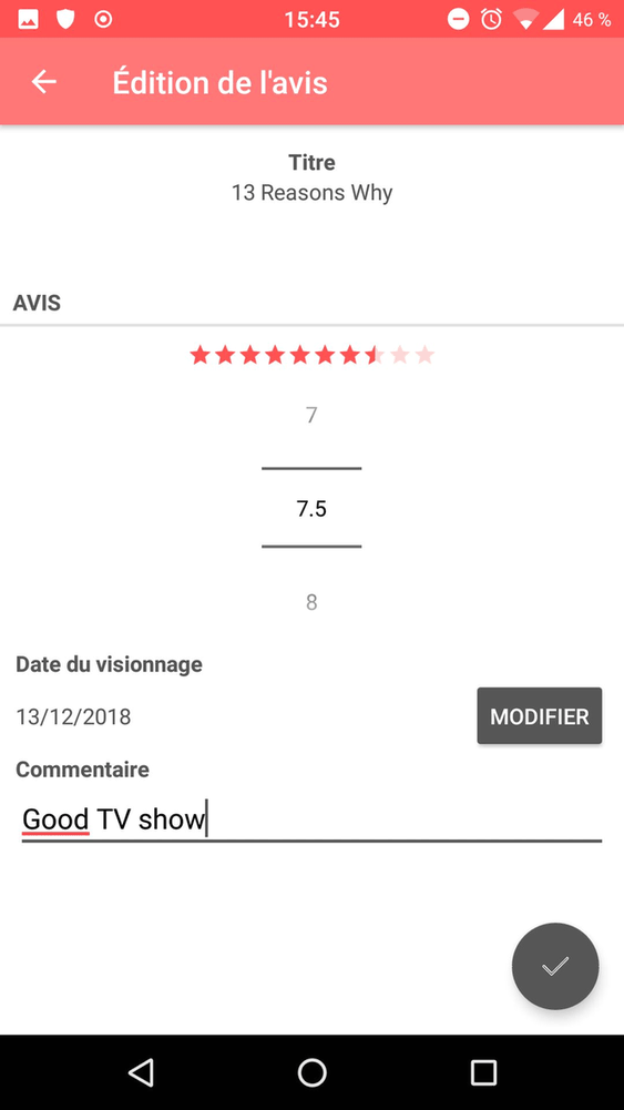 CineLog screenshot