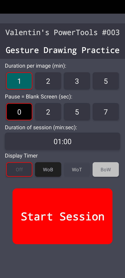 Gesture Drawing Pract screenshot