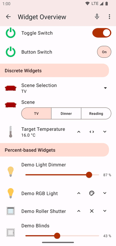 openHAB screenshot