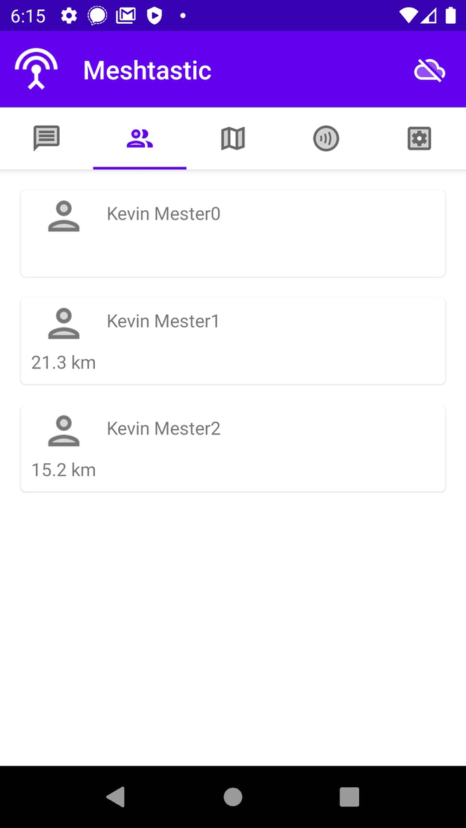 Meshtastic screenshot