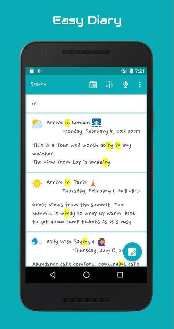 Easy Diary screenshot