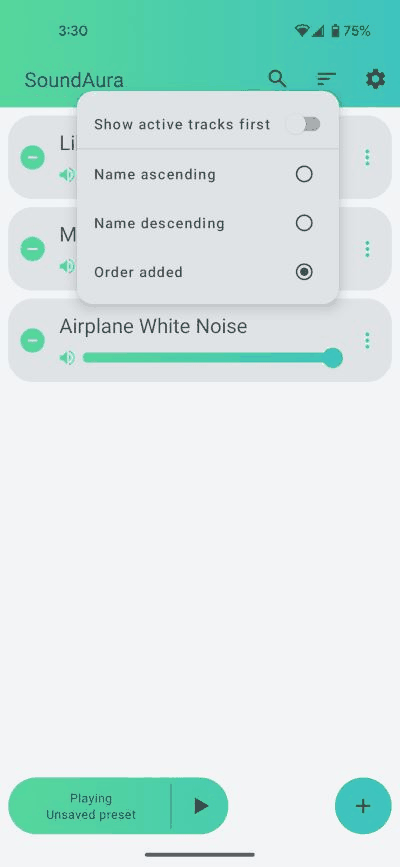 SoundAura screenshot