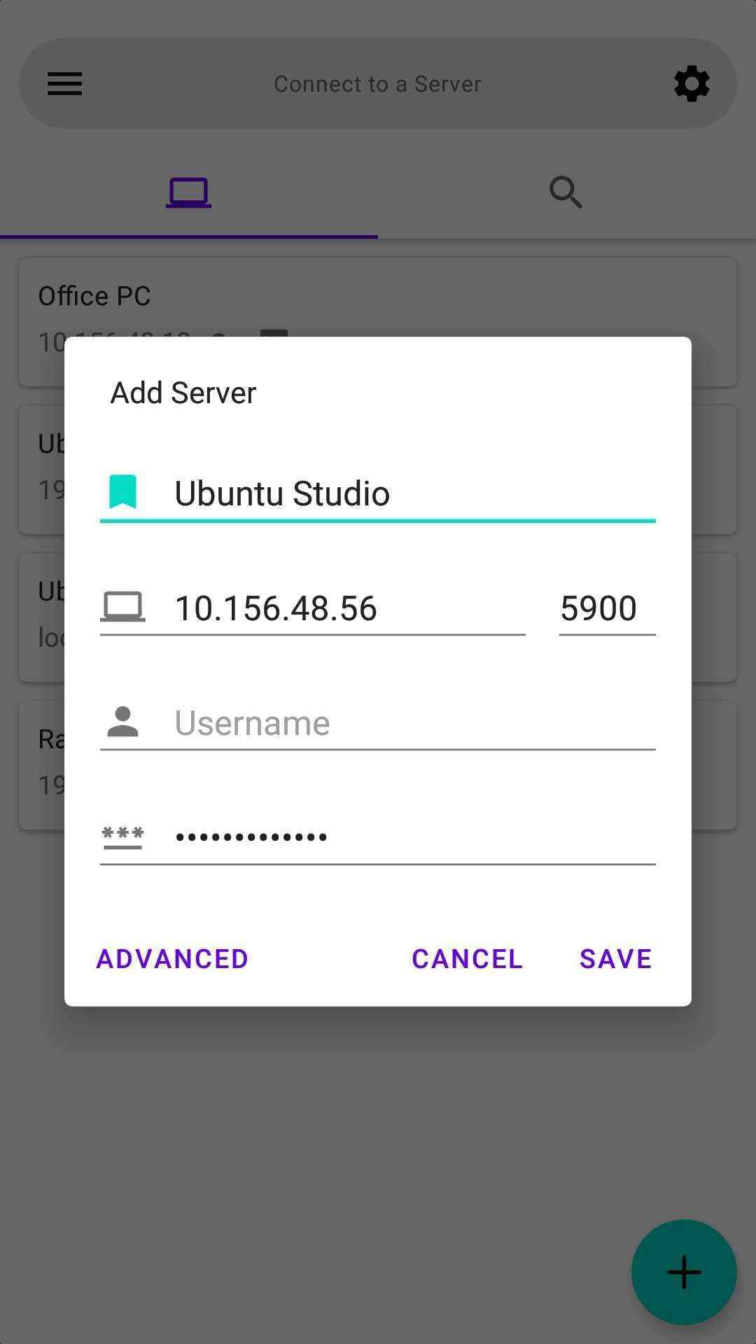 AVNC screenshot