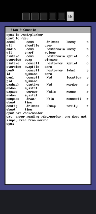 Drawterm screenshot