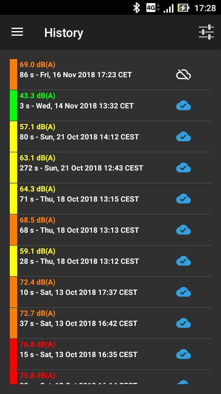 NoiseCapture screenshot
