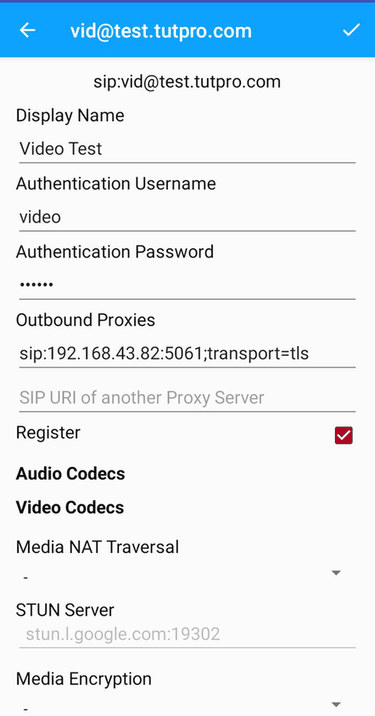 baresip+ screenshot