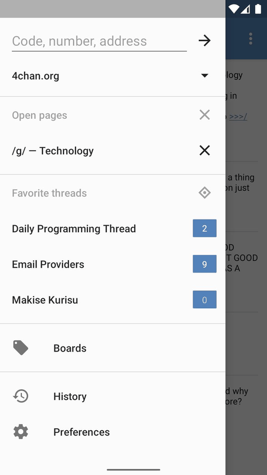 Dashchan screenshot