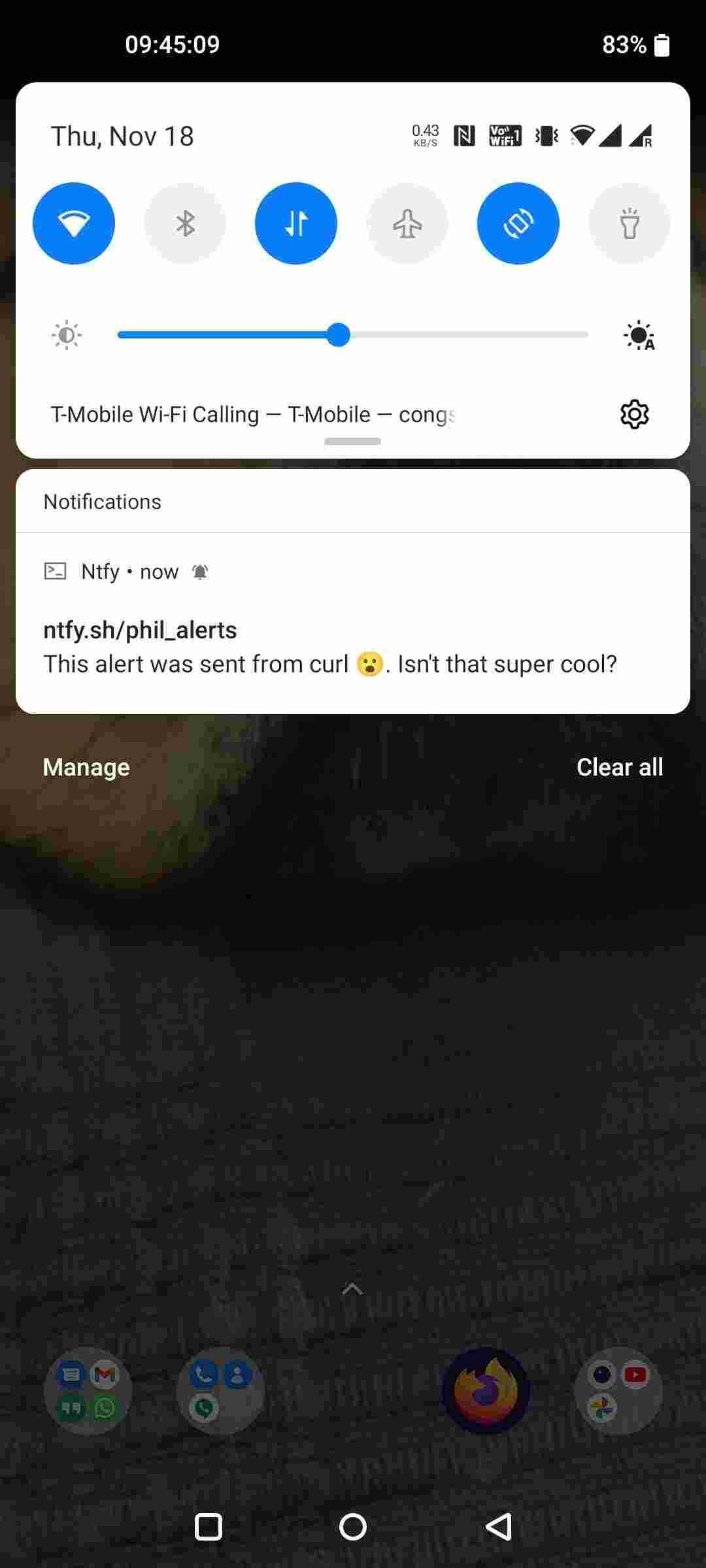 ntfy screenshot